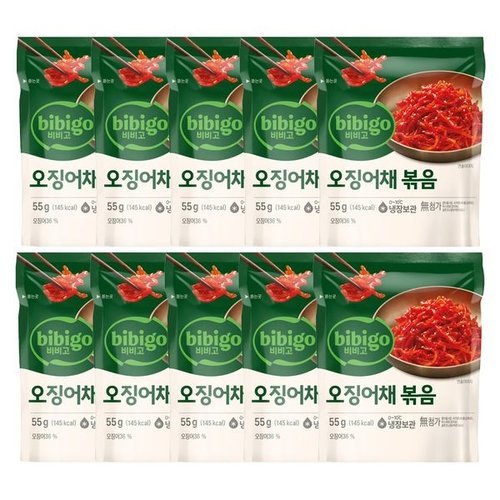 씨제이제일제당 비비고 오징어채볶음 55g x10개_P391944292