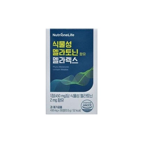 기타브랜드 뉴트리원 식물성 멜라토닌 함유 멜라렉스 450mg 30정/mjc_P415275480