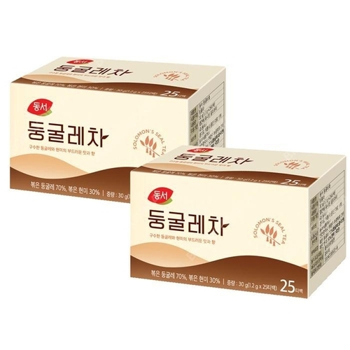 셀러허브 식품 동서 둥굴레차 25T X 2개/침출차 티백 일회용 (12058981)