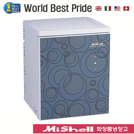 미쉘 무소음 화장품냉장고 20L AK-207 국산 미니