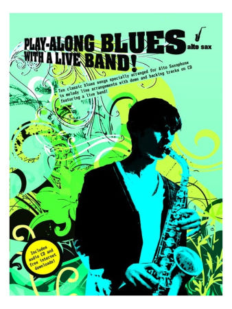 라이브 밴드와 블루스 - 알토 색소폰 (CD포함) Music Sales: Play-Along Blues With A Live Band - Alto Sax (With CD)