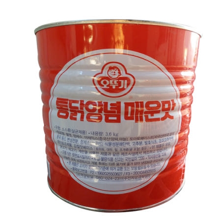 오뚜기 통닭 양념 매운맛(캔) 3.6kg×6개