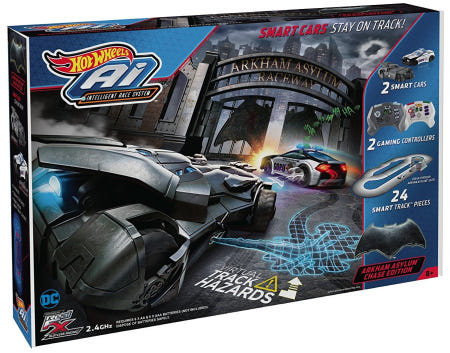 [해외](무료배송)핫휠 AI 인공지능 레이스 시스템 배트맨 에디션,Hot Wheels Ai Starter Set Arkham Asylum Chase Edition Track Set