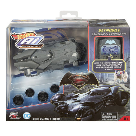 [해외](무료배송)핫휠 AI 인공지능 레이스 배트맨 추가 키트 카트리지,Hot Wheels AI Racing Batmobile Car Body & Cartridge Kit