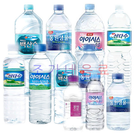 생수/물/삼다수 백산수 크리스탈300ml 500ml 1L 2L/유통기한 긴 제품/무료배송