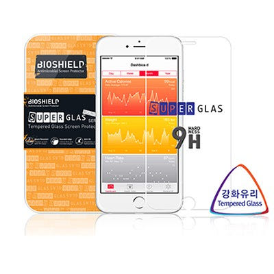 [바이오쉴드] 애플 아이폰6 플러스 9H 강화유리 액정보호필름 (후면필름 무료증정)