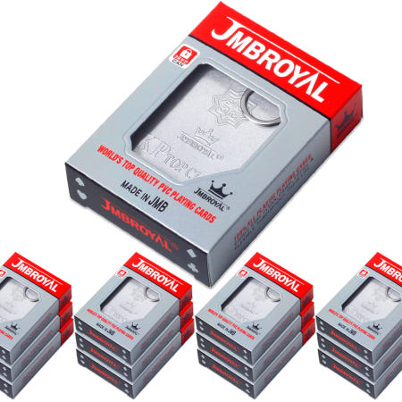 JMB 사기방지 캔 로얄 트럼프카드 12개한박스 카지노 캔타입 트럼프 하우스 캔카드