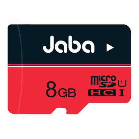 JABA MicroSDHC 8GB 레드 TLC 마이크로 SD 메모리카드 8