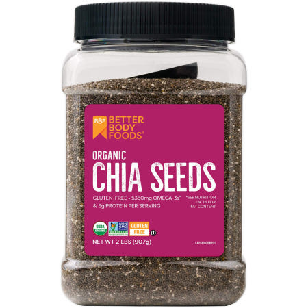 [해외]BetterBody Foods Chia Seeds Omega 3 미국 치아 씨드 오메가 907g