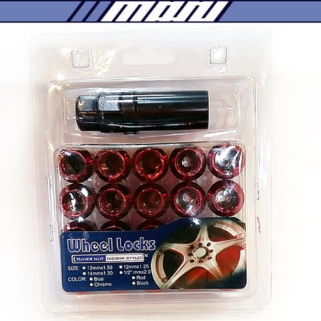 [마루모터]일리아드/세븐락 너트/레드/12mm 1.5