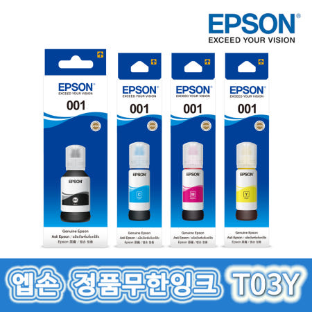 엡손정품리필잉크 T03Y L4150 L6190 L4160 L6170 L6191 L6160
