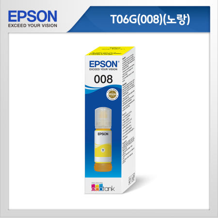 EPSON 엡손 정품 잉크 T06G400 노랑 약 6000매 L15160 L15150
