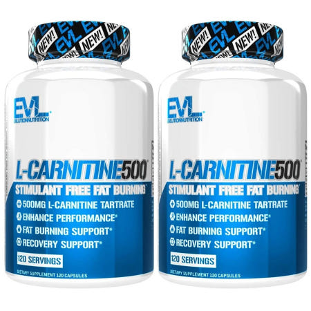 [해외]에블루션 엘카르니틴 500mg 120캡슐 2개 Evlution L-Carnitine500