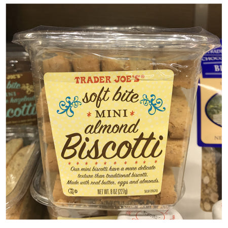 [해외]트레이더 조 소프트 바이트 미니 아몬드 비스코티 227g 3팩 Trader Joe's Soft Bite Mini Almond Biscotti