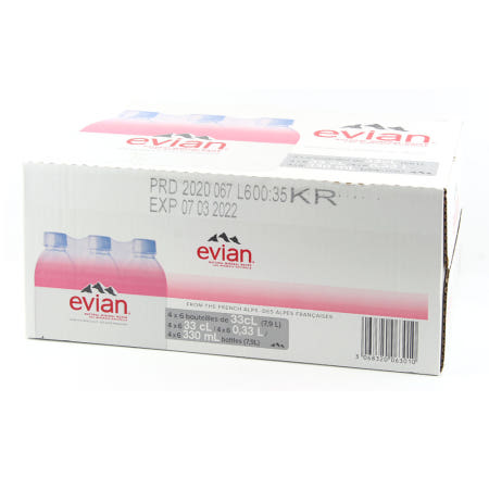 에비앙 생수 천연광천수 330ml x 24팩