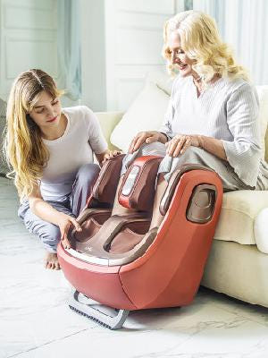 [해외]레그라이너 종아리마사지기 lHL 다리 안마기 M9 발바닥 발 크기 전자동작 가열 안마