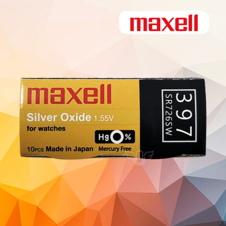 [10개입] 맥셀 397 산화은 전지 (SR726SW)