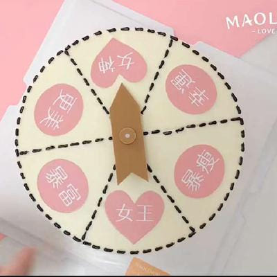 [해외]돌림판 돌린판 룰렛돌리기 포인터 화살표 잘 작동하는 돌핀 케이크 플레이트 레드와 같이