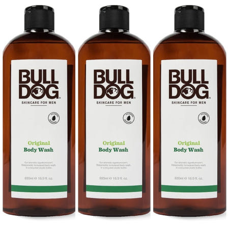 [해외]Bulldog Original Body Wash Gel 영국 불독 포맨 오리지날 바디 워시 클렌저 500ml 3통