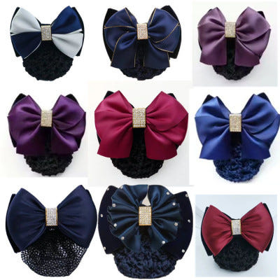 [해외]머리망 호텔 아르바이트 프로 헤어핀 판 빅 리본 뱅크호텔 간호사 업무용 헤어네트