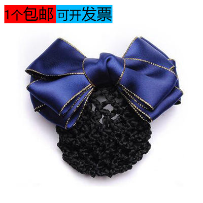 [해외]머리망 호텔 아르바이트 프로 헤어밴드 핸드메이드 리본머리 간호사 모바일 스튜어디스