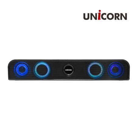 유니콘 SB-500BT 블루투스 LED 사운드바 듀얼유닛스피커 FM라디오 MP3기능