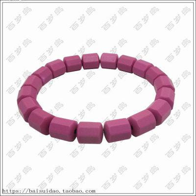 [해외]게르마늄 팔찌 남성 건강 부모님 선물 여성 토마린 적색팔각형구슬 직렬 게르마늄돌 전기석쥐 표수