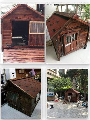 [해외]대형 강아지집 개집 하우스 야외 실외 맞춤 아웃도어 실내 중대소형 애견집 우드 테디 황금털개집 무료배송