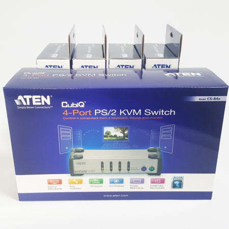 ATEN 전문점 CS84A 4포트 PS/2 VGA 데스크탑 KVM 스위치