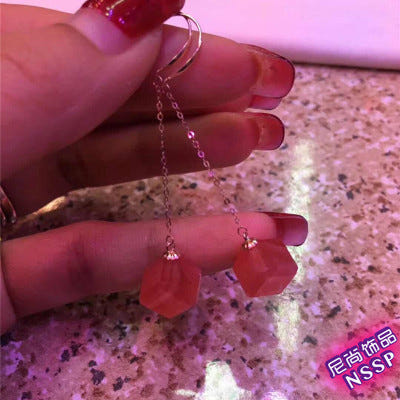 [해외]골드링 귀걸이 세트 맞춤 제작  매력적인 여신 패션 엣지 18K 골드 천연 아르헨티나