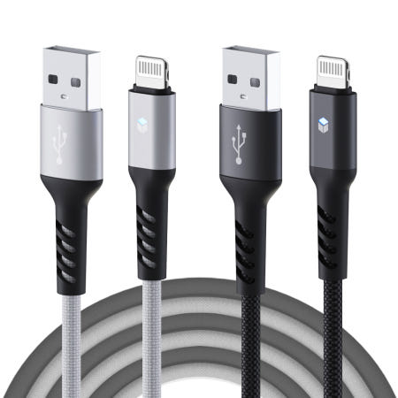 아이폰 고속 충전케이블 USB to 라이트닝 8핀 LED 플렉시블 30cm