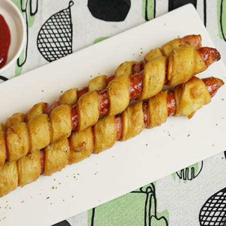 [와이앤비푸드]쿠즈락 마약핫도그 1.5kg 즉석조리 맥주안주 점심메뉴추천 대학생 자취 혼족