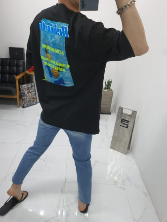 쿤 koon 무료배송 쿨 드라이 고밀도 면 폴리 파인애플 스윔풀 전사 프린트 네온 형광 레터링 자수 반팔 티셔츠 남자 여자 공용 박스핏