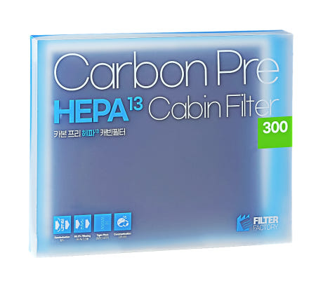 [씨앤에스사업][호환] 필터팩토리 쌍용 G4렉스턴 (17년4월이후) (300) 카본프리 헤파H-13 캐빈필터
