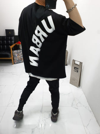 쿤 koon 무료배송 기획 면네온 형광 URBAN 레터링 프린트 오버 박스핏  반팔 티셔츠 남자 여자 공용 박스티