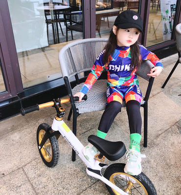 [해외]자전거슈트 자전거의류 자전거져지 프로 선수용 자전거복 세트  기능성 밸런싱카 리미티드카 아동 라이딩복 남녀 스포츠토토 긴팔 세트 사이클링