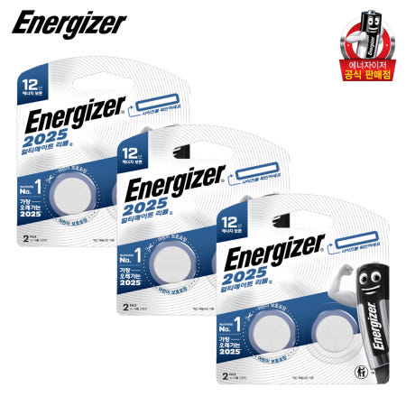 에너자이저 얼티메이트 리튬코인 건전지 2025 2입x3개 (총6입)
