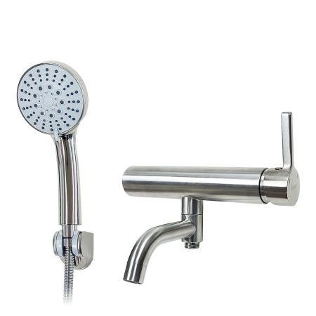 INOX JTC600 아이녹스 스테인리스 무광 벽붙이 샤워욕조수전