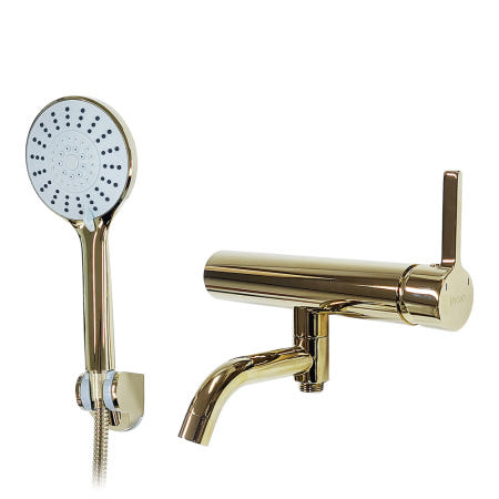 INOX JTC600GD 아이녹스 골드 유광 스테인리스 벽붙이 샤워욕조수전