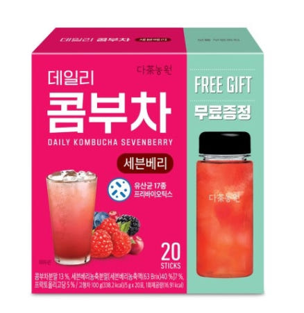 다농원 데일리 콤부차(세븐베리) 20T 텀블러 증정