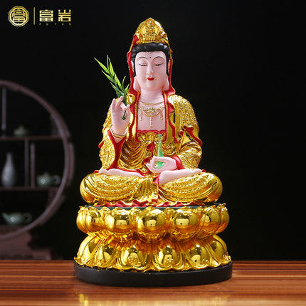 [해외]티벳 불상 불교 부처님 오신날 관음불상 봉안가용 거실 차림보평안광적수관음마 남해관세음보살