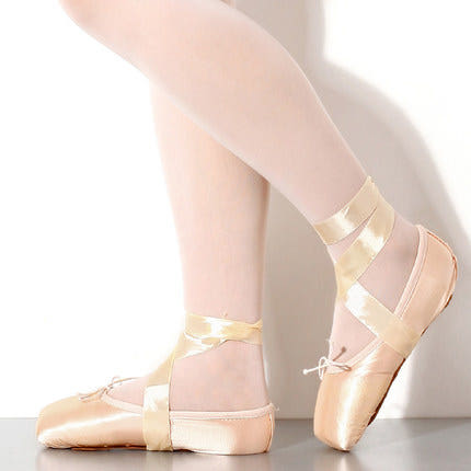 [해외]발레 발레복 발레슈즈 발레용품 아동  여자 어른 딱딱한 단자 발끝 신발 주니어 스트랩 1007