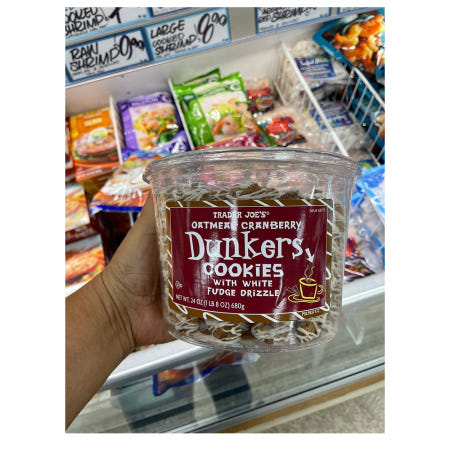 [해외]트레이더조 던커스 쿠키 680g 2팩 크랜베리 Trader Joe's Oatmeat Cranberry Dunkers Cookies with White