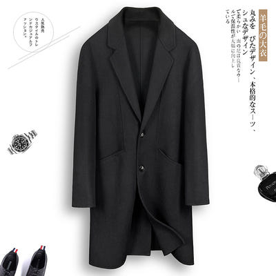 [해외]남자명품코트 수입코트 핸드메이드 정장코트 빅 사이즈 가을 겨울 알바카 알파카 느낌 양면 캐시미어 모