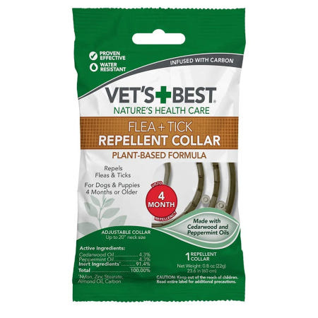 [해외]Vet's Best 강아지 레펠 넥칼라 60cm Vet's Best Flea and Tick Repellent Collar for Dogs | Pest