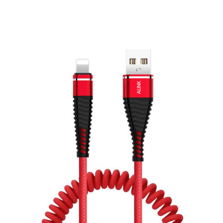 에이링크 아이폰  USB 호환 8핀 충전기 케이블 스프링 SPR-8-1