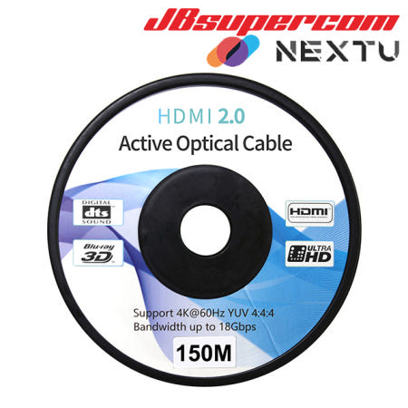 이지넷유비쿼터스 넥스트 NEXT-6650HAOC-DD HDMI2.0 AOC UHD 4K 커넥터체결타입 150M - JBSupercom