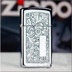 [해외]지포 라이터 특이한 ZIPPO 고급 선물용 복고풍 빈티지 오리지널 슬림 베니스 1652 여성 협기 무료 조각 이름