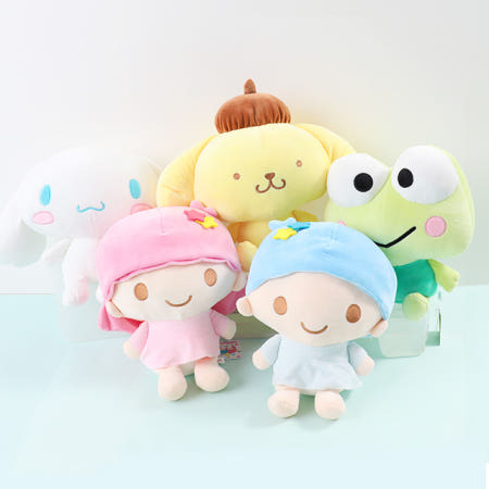 [Tianchang CO.,LTD]특가데이 산리오 캐릭터 앉아버전 모찌쿠션 모찌인형 마이멜로디 키키 라라 폼폼푸린 시나모롤 몬키치 케로피 7종