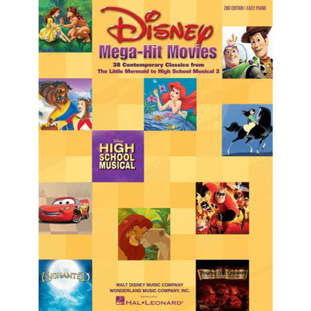 [Hal Leonard][할인] 디즈니 메가 히트 38곡 쉬운 피아노 악보(보컬,기타) Disney Mega-Hit Movies - Easy Piano [316081]